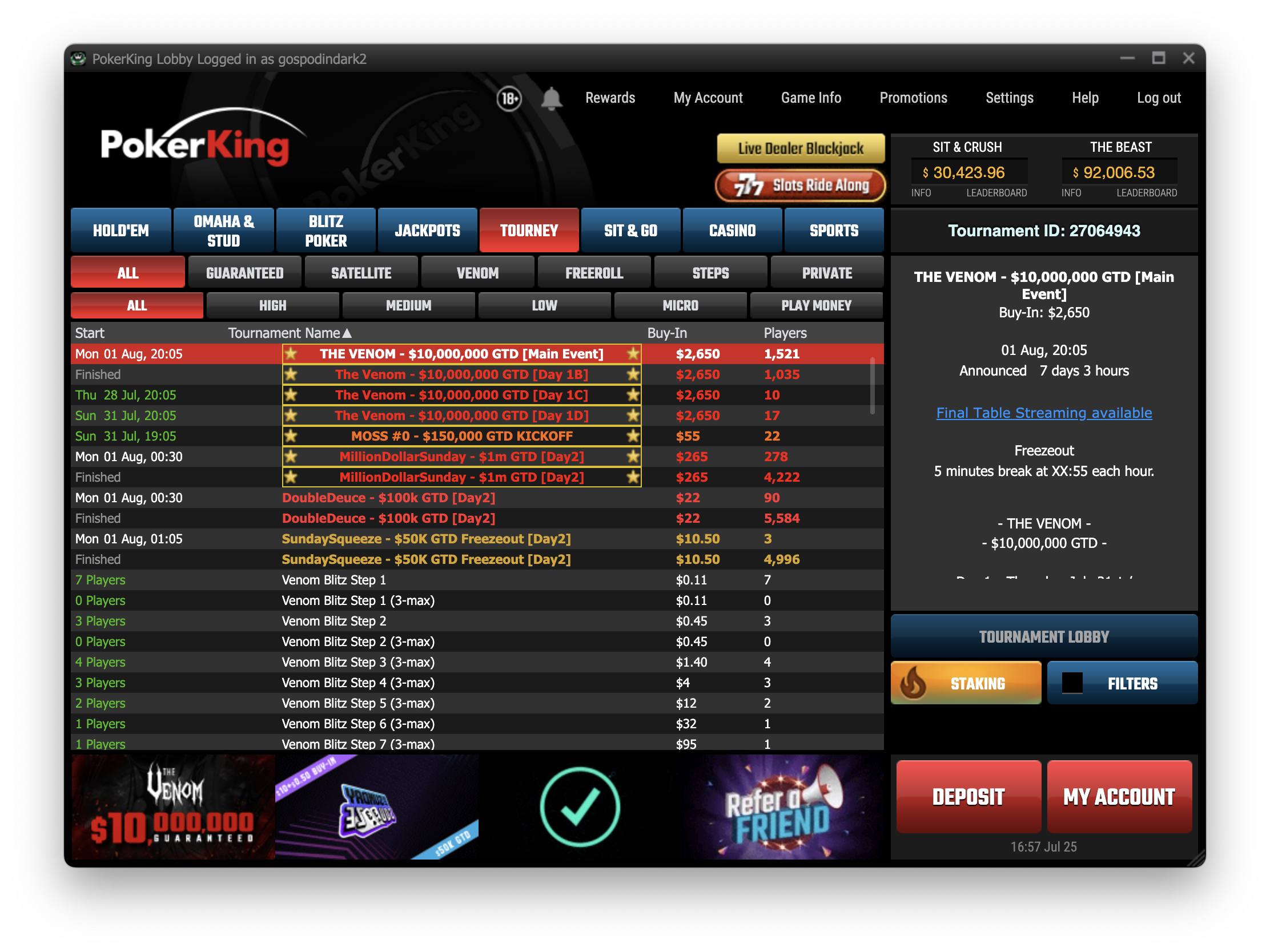 Регулярное турнирное расписание PokerKing — официальный сайт покер